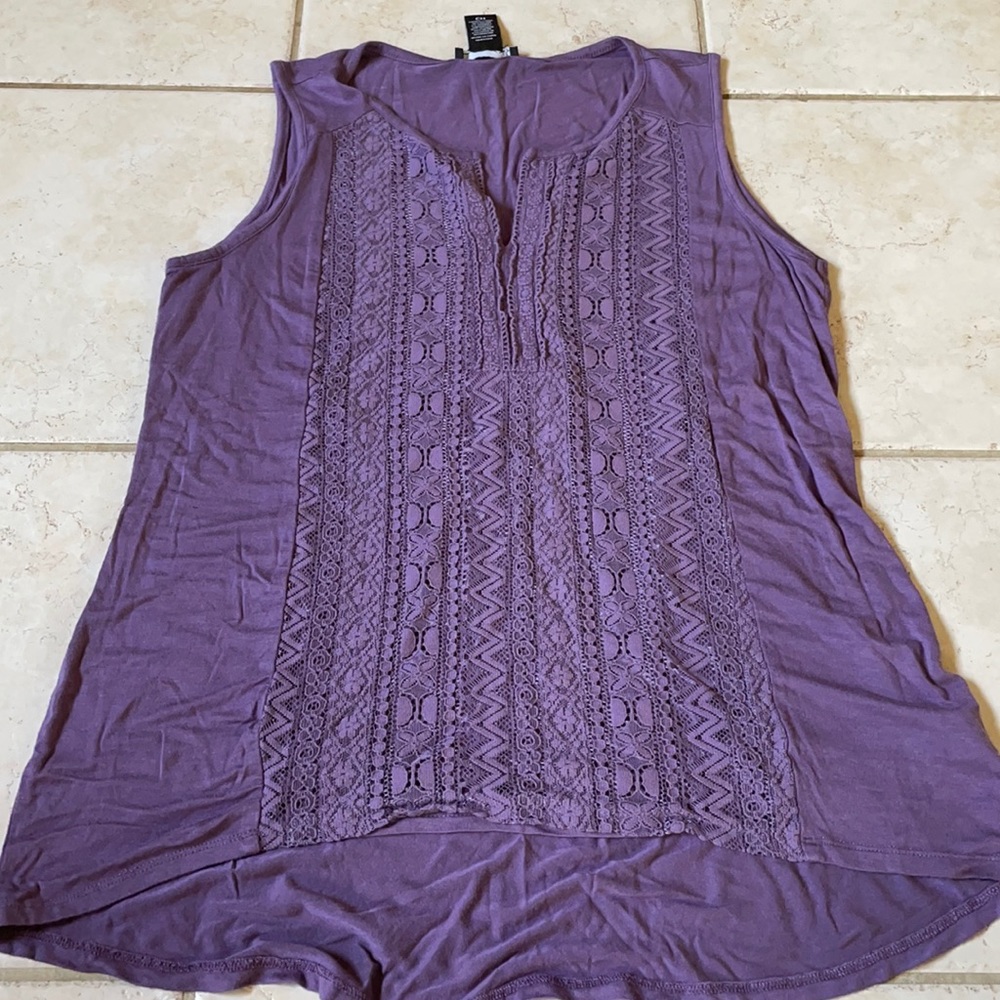 Purple tank
